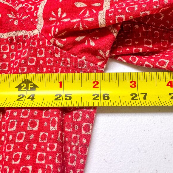 Hurley Shirt Mens XXL Red Floral Tropical Hawaiian Camp Casual Outdoor Preppy - Picture 10 of 12